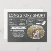 ざっくり言うと 結婚と赤ちゃんのお祝い 案内ポストカード (正面/裏面)