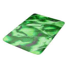 ざらざらしたメタリックグリーンダンズスケッチ バスマット