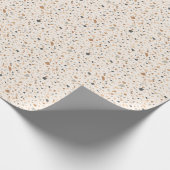 ざらざらした色のテラゾテクスチャのシームレスなパターン ラッピングペーパー (角)