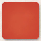 ざらついた暖かい赤の背景 コースター (正面)