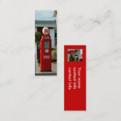 しおりのプロフィールカード古いガソリンスタンド スキニー名刺 (正面/裏面)
