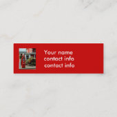 しおりのプロフィールカード古いガソリンスタンド スキニー名刺 (裏面)