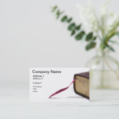 しおりのリボン 名刺 (スタンド正面)