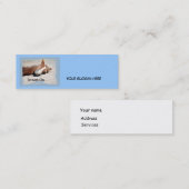 しおりの名刺の夢 スキニー名刺 (正面/裏面)