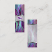 しおりの名刺の抽象芸術の背景 スキニー名刺 (正面/裏面)