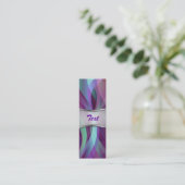 しおりの名刺の抽象芸術の背景 スキニー名刺 (スタンド正面)