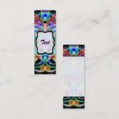 しおりの名刺の民族のスタイル スキニー名刺 (正面/裏面)