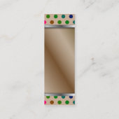 しおりの名刺の水玉模様 スキニー名刺 (裏面)