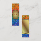 しおりの名刺の液体色 スキニー名刺 (正面/裏面)