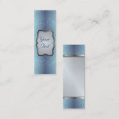 しおりの名刺の花柄の抽象芸術のダマスク織 スキニー名刺 (正面/裏面)