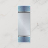 しおりの名刺の花柄の抽象芸術のダマスク織 スキニー名刺 (裏面)