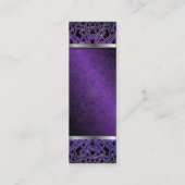 しおりの名刺の花柄の抽象芸術の背景 スキニー名刺 (裏面)