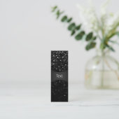 しおりの名刺水晶きらきら光るなStrass スキニー名刺 (スタンド正面)