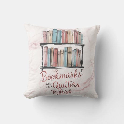 しおりは水の色の柔らかい色をクビター用 クッション (正面)