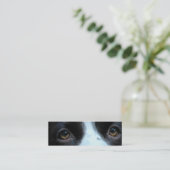 しおりまたはプロフィールカード"目知っている"が スキニー名刺 (スタンド正面)