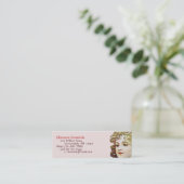 しおりカードを覚醒させるミュシャのアールヌーボーの朝 スキニー名刺 (スタンド正面)