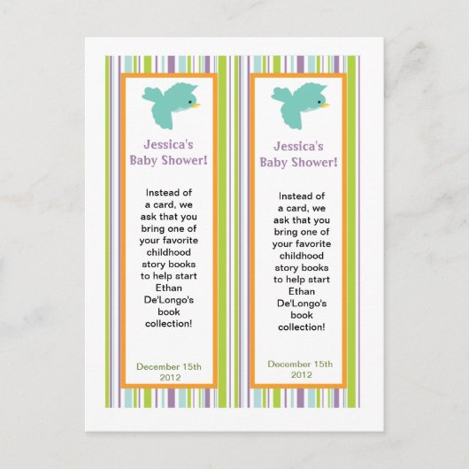 しおり毛深い森林動物2 インビテーションポストカード (正面)