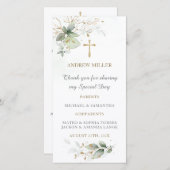 しおり洗礼祈りの言葉カード (正面/裏面)