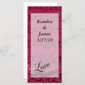 しおり結婚は愛のハートを好む (正面/裏面)