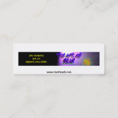 しおり-クールで青いジャズ スキニー名刺 (裏面)