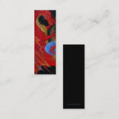 しおり-赤いドラゴン スキニー名刺 (正面/裏面)