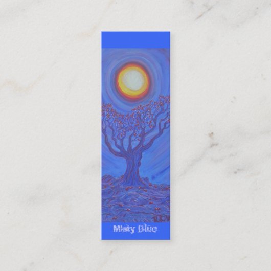 しおり-霧深い青 スキニー名刺 (正面)