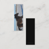 しおり-馬 スキニー名刺 (正面/裏面)