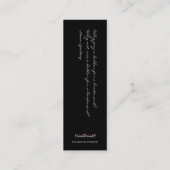 しおり- Poe スキニー名刺 (裏面)