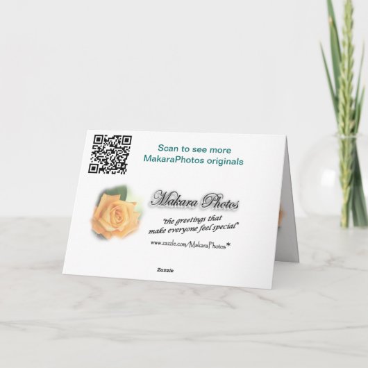 しおれさせたばら色の悔やみや弔慰は大事な行事をカードカスタマイズ カード (裏面)