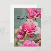 しおれたバラの感謝カード サンキューカード (正面/裏面)