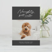 しかいけなして可愛いクリスマスおもしろいペットの写真カード シーズンカード (スタンド正面)