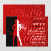 しかいけなし、素晴らしいバチェロレッテ部分 招待状 (正面/裏面)