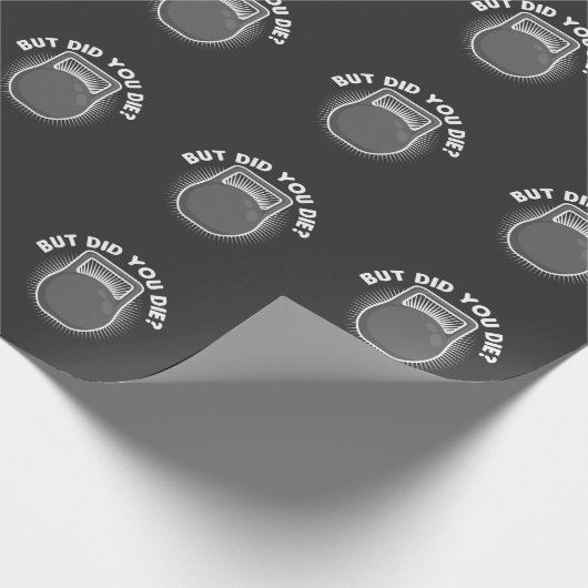 しかしおもしろいなKettlebellの体育館のトレーニング死ぬためにしました ラッピングペーパー (角)