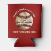 しかしクール安い野球のコーチのギフトパーソナライズされたは 缶クーラー (正面)