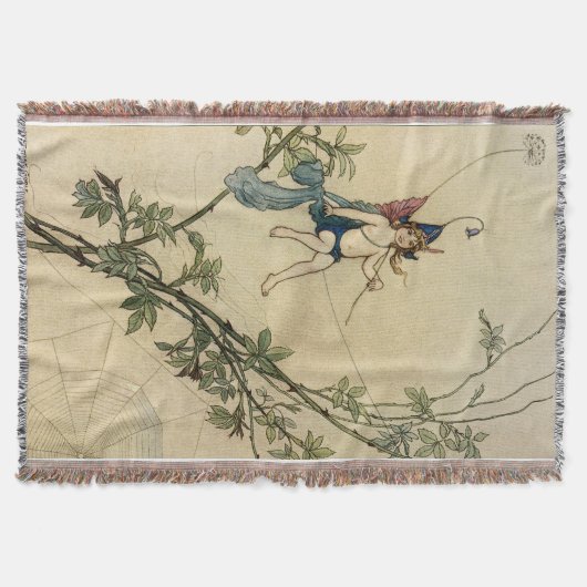 しかしパックはくもの糸でつきました スローブランケット (正面)