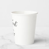 しかしファーストコーヒー引用文シンプル 紙コップ (左)