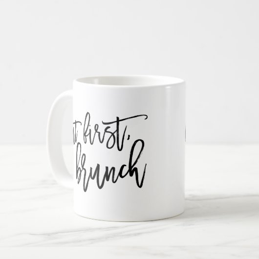 しかしファーストブランチタイポグラフィ引用文 コーヒーマグカップ (正面左)