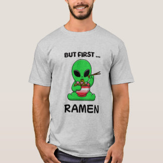 しかしファーストラーメンおもしろいエイリアン Tシャツ