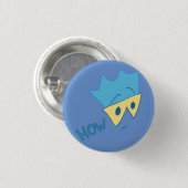 しかしボタンかいかに(タマキビで青緑色) 缶バッジ (正面&裏面)