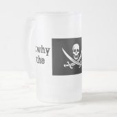 しかしラム酒はなぜ行きますか。 フロストグラスビールジョッキ (正面左)