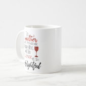 しかしワインはそう楽しいクリスマスです コーヒーマグカップ (正面左)