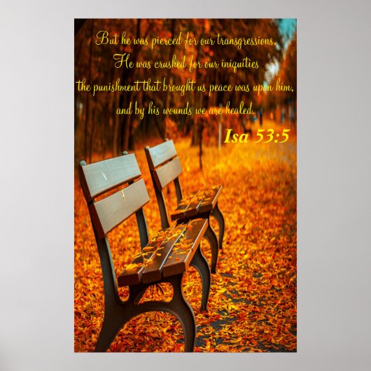 しかし彼は我々の罪のために刺された ポスター (正面)