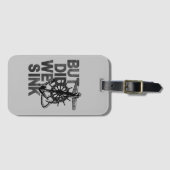 しかし我々はボート好きセーラーボートを沈おもしろいんだ ラゲッジタグ (正面横)