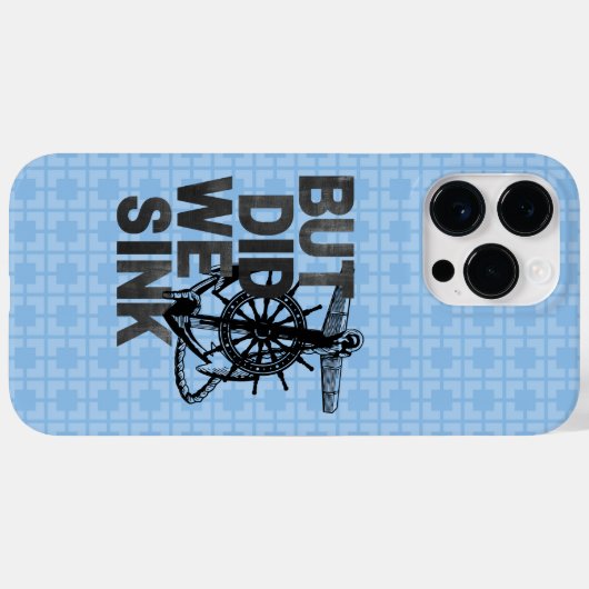 しかし我々はボート好きセーラーボートを沈おもしろいんだ Case-Mate iPhoneケース (裏面 (横))