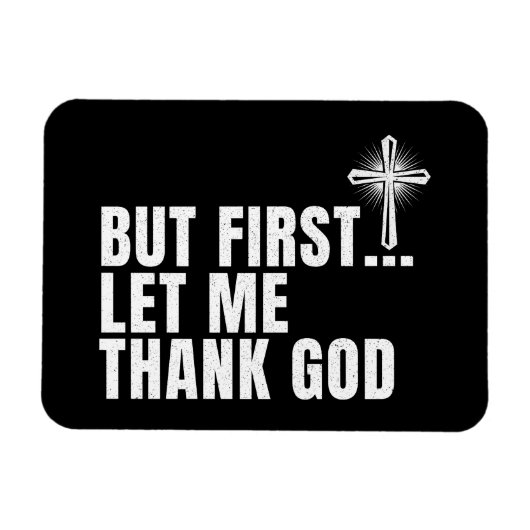 しかし最初に神を感謝してい許せ マグネット (横)