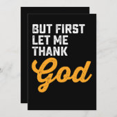 しかし最初に神を感謝してい許せ 招待状 (正面/裏面)