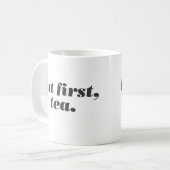 しかし最初に茶のマグカップ コーヒーマグカップ (正面左)