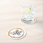 しかし最初に、コーヒーコースター ラウンドペーパーコースター (インサイチュ)