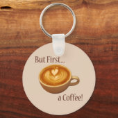 しかし最初に、コーヒー キーホルダー (正面)