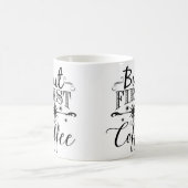 しかし最初に、コーヒー-タイポグラフィのコーヒー・マグ コーヒーマグカップ (中央)
